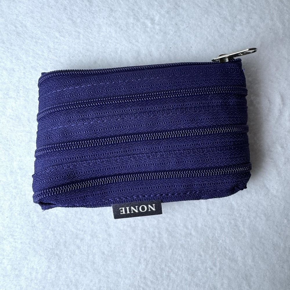 Zipper Wallet By Nonie‎ Zip Around Blue Purple Coin Pouch 4.5" X 3"